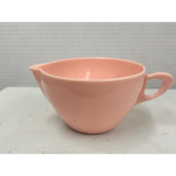 Vintage MELMAC Pink Creamer and Sugar Bowl Canadian Melamine Mid-century Canada - Picture 5 of 9